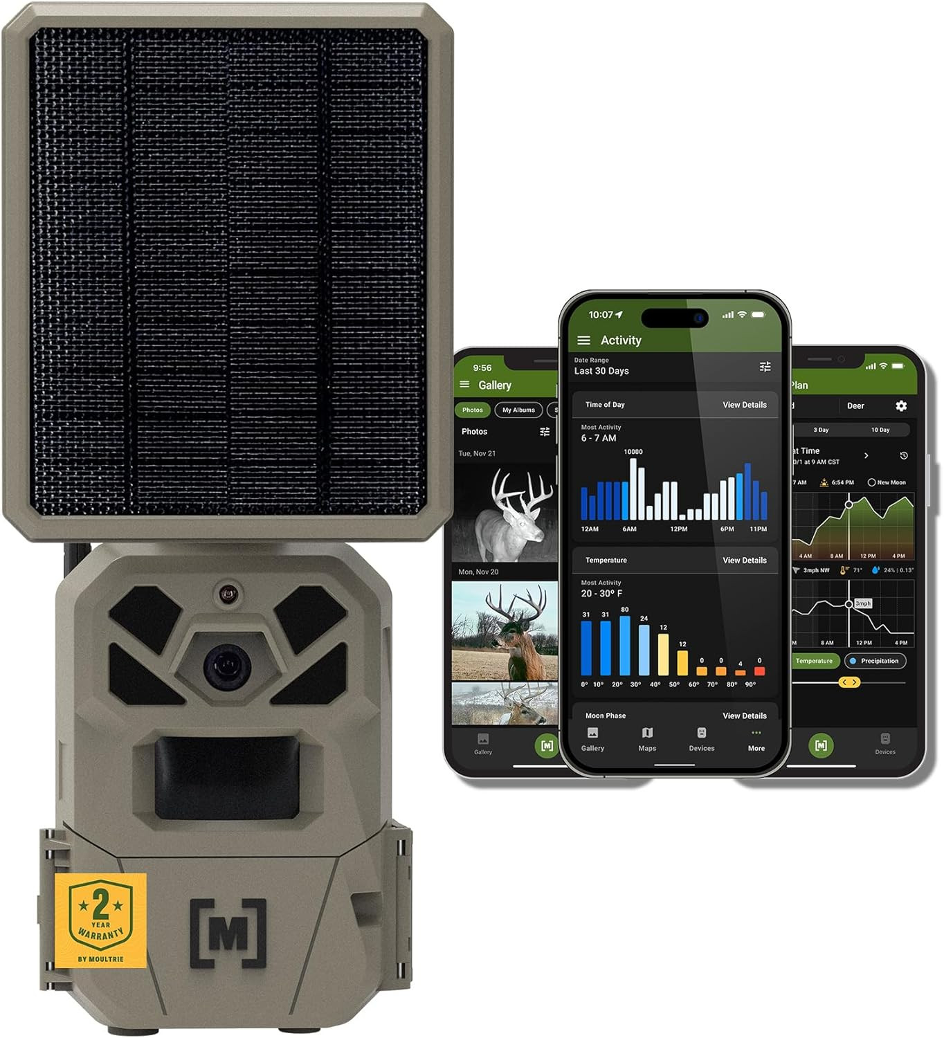 Edge Solar Trail Camera – 40MP, 1080P Video, Low-Glow Flash, Auto-Connect
