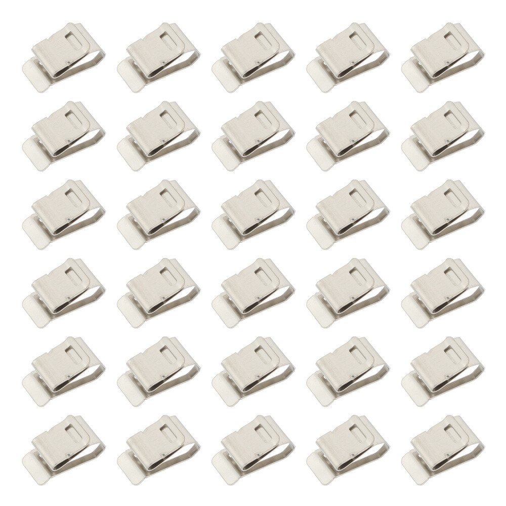 30Pcs Solar Cable Clip Stainless Steel Clamp Panel Wire Module Management Clamps