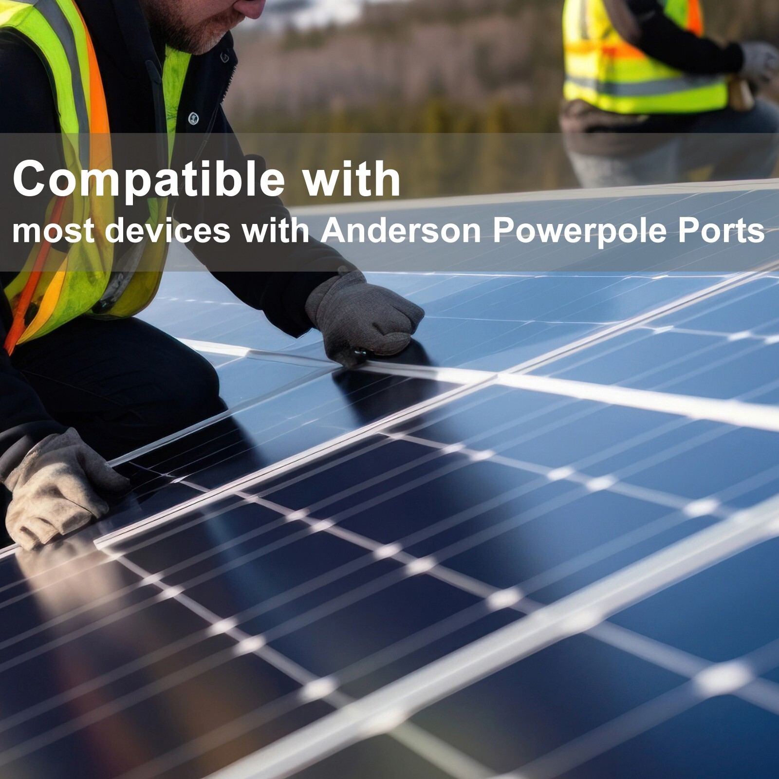 10AWG Solar Extension Cable fits Anderson Powerpole 45A to Solar Connector