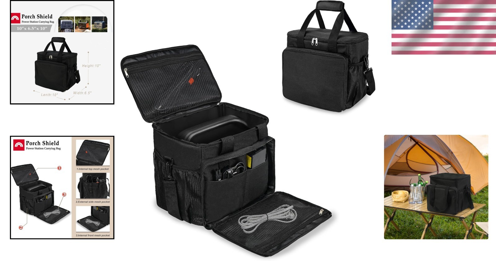 Durable 600D Polyester Storage Bag for Jackery Explorer 160 240 300 | Waterproof
