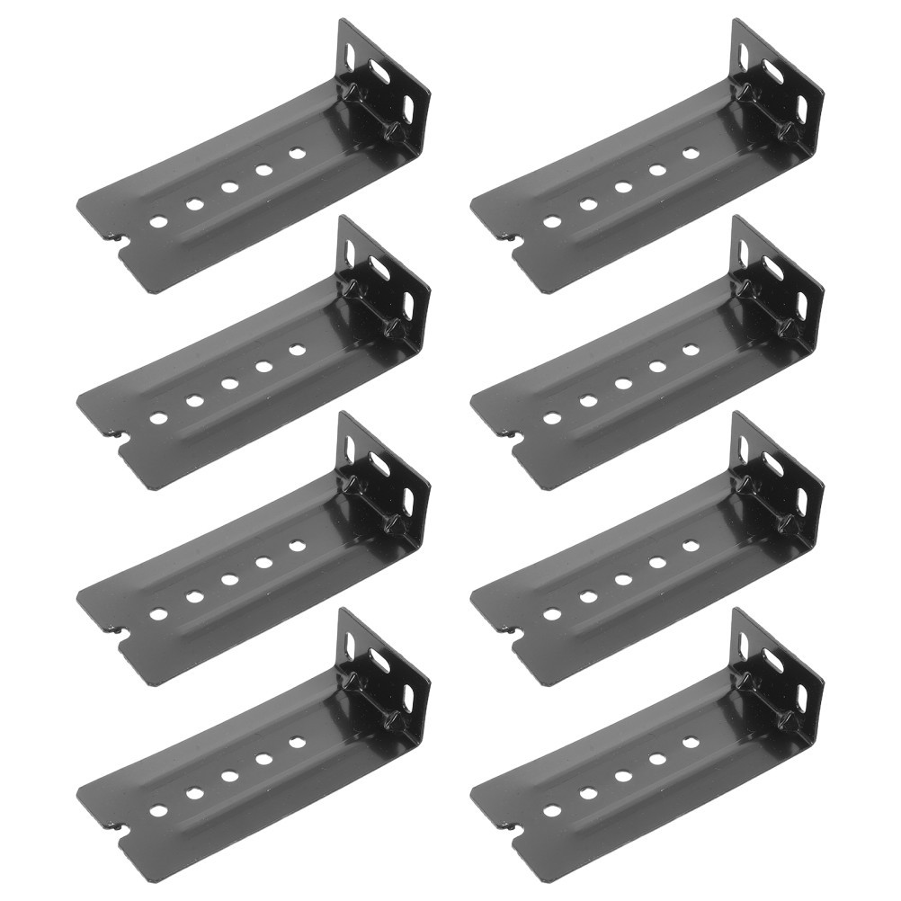 8Pcs Reusable Alloy Keyboard Tray Slide Rails L-Shaped Keyboard Support Brackets