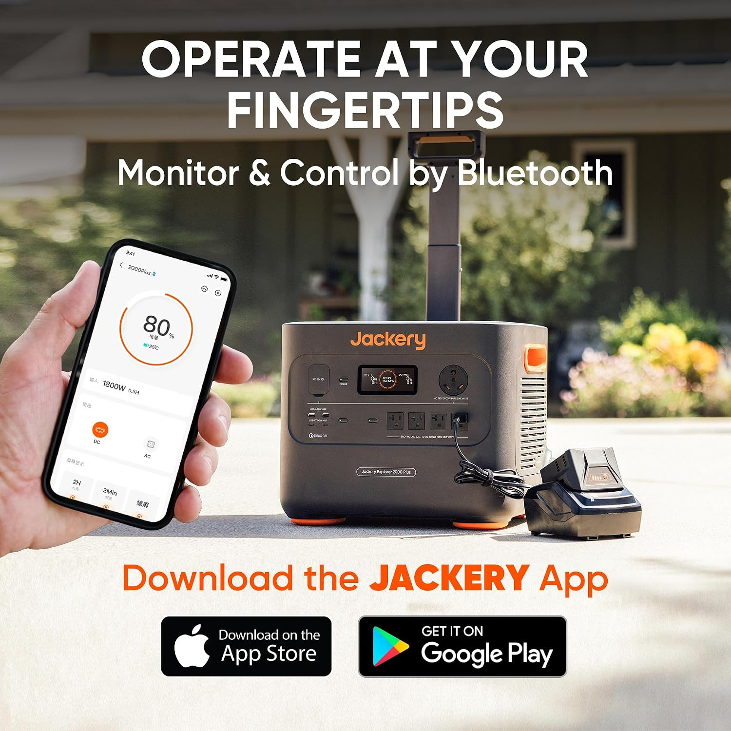 Jackery Explorer 2000 plus Portable Power Station with 2X 200W Solar Panels, 204