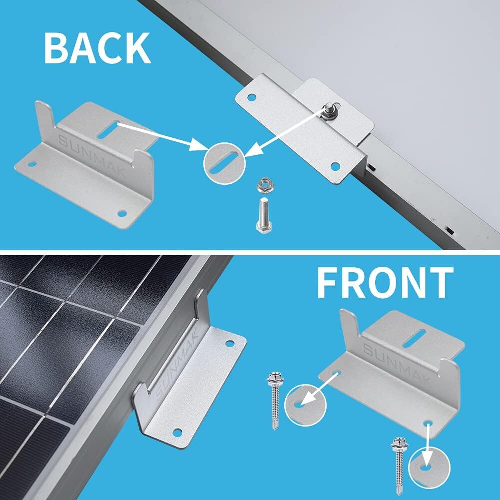 16 Units Per Set Solar Panel Mounting Z Brackets, Solar Panel Mounting Br