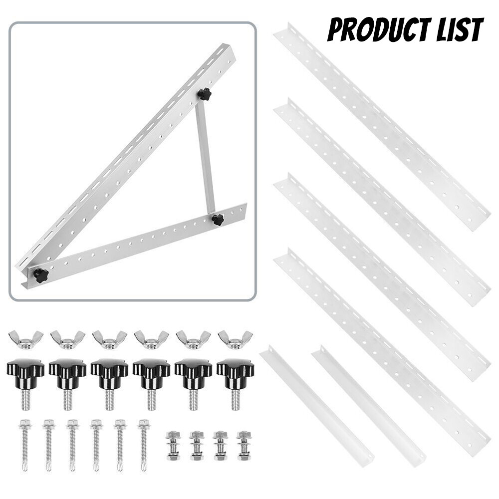 22inch Solar Panel Mount Bracket 90° Tilt Adjustment Waterproof Solar Bracket