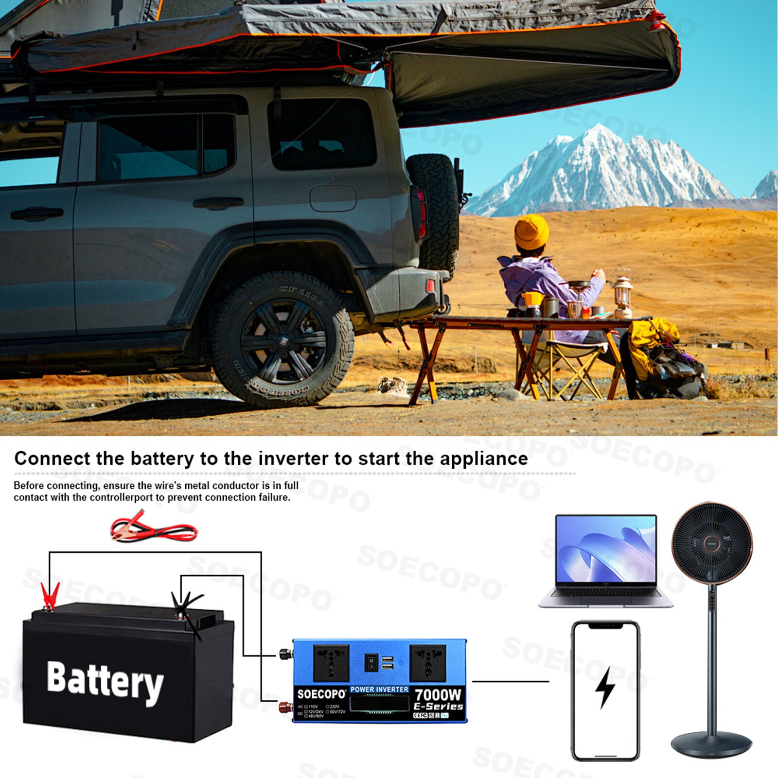 7000W Solar System Kit 12V/24V To 110V/220V 100A Controller 500W Inverter SystEB