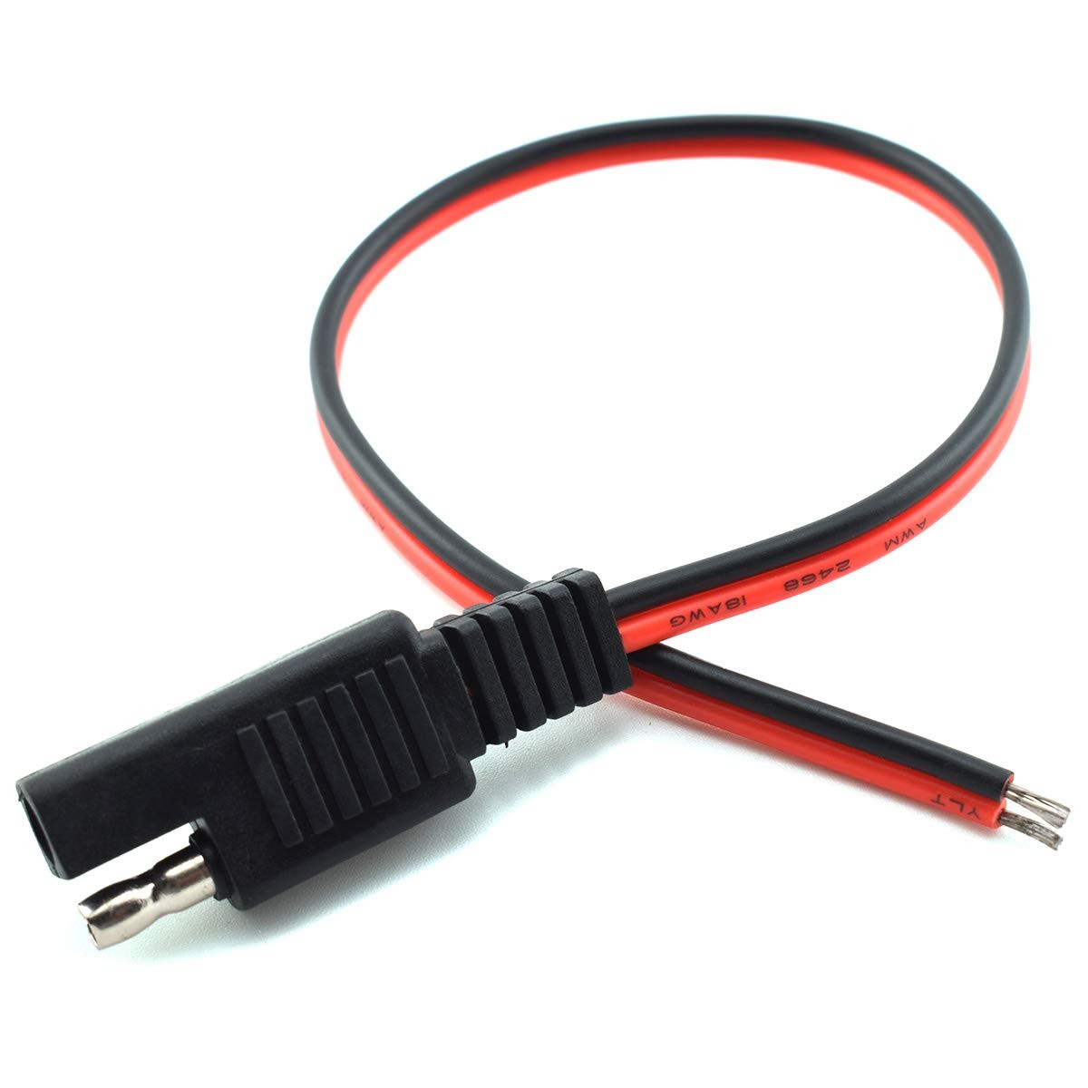 2 Pcs 18awg Sae Extension Cable 2pin Sae Quick Connector Disconnect Plug 10a Sol