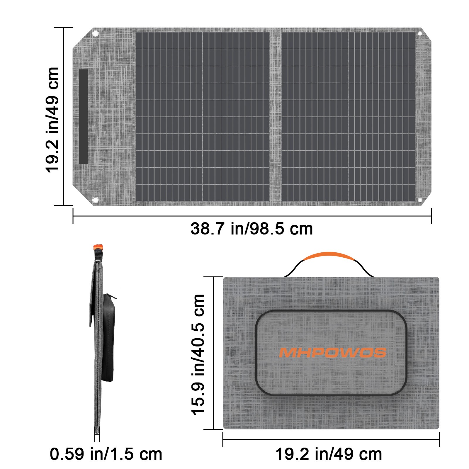 100W solar panel kit Camping IP65 3.6lbs For BLUETTI Elite 30 V2 Power Station