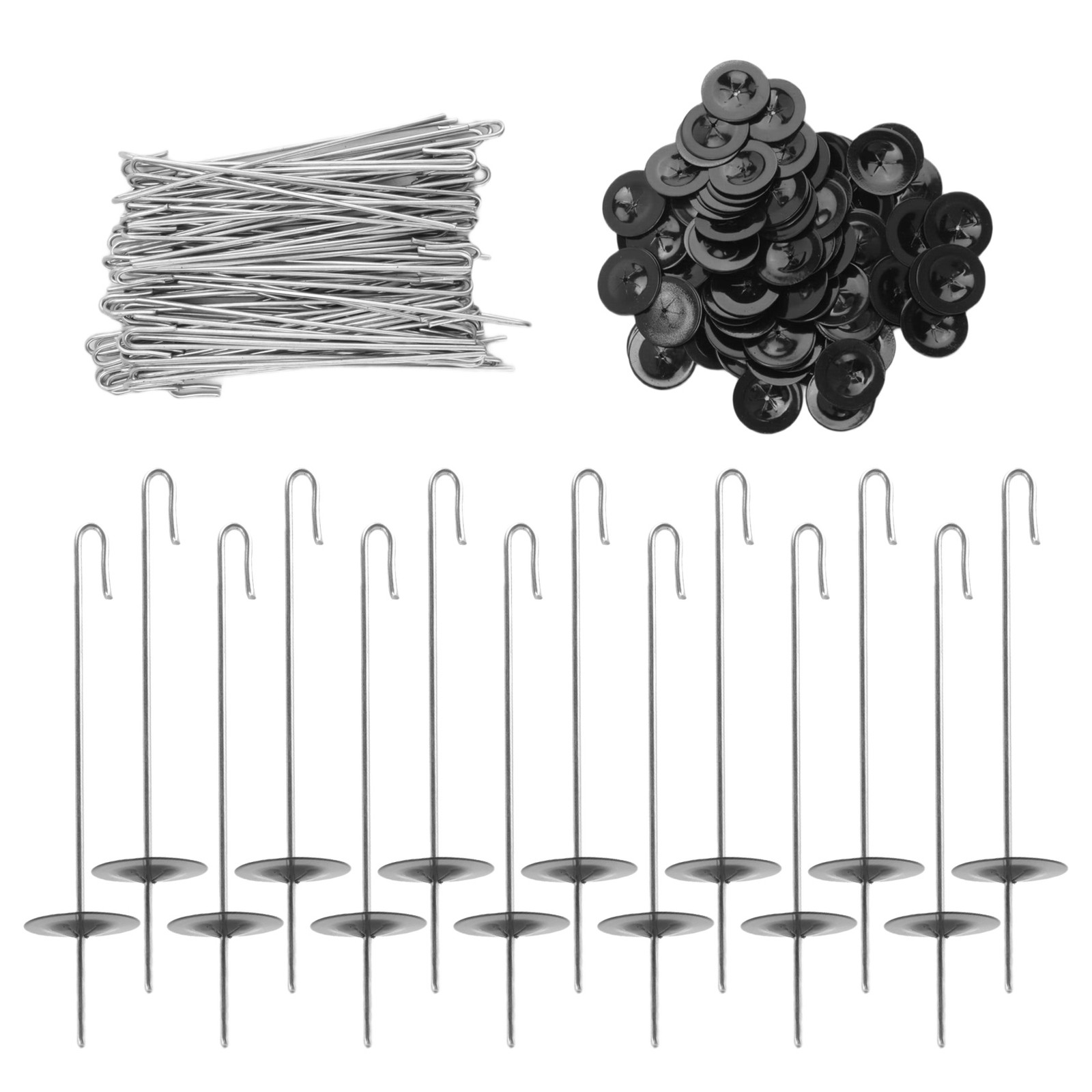 100 Packs Solar Panel Guard Clips, Stainless Steel Wire Fence Fasteners2054