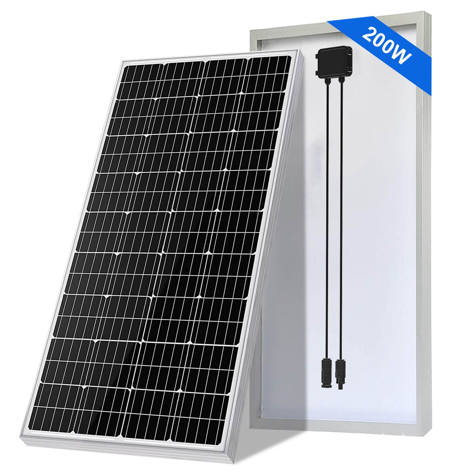 Solar Panels 12V 200W Mon Solar Panel High Efficiency RV Battery Boat Caravan