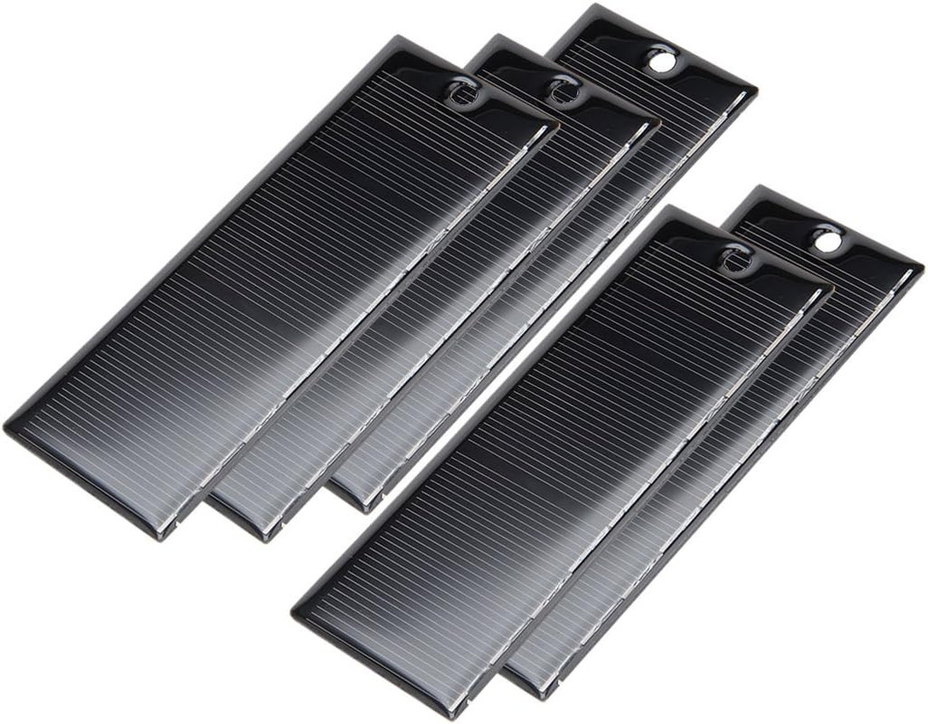 Uxcell 5Pcs 4.5V 130Ma Poly Mini Solar Cell Panel Module DIY for Light Toys Char