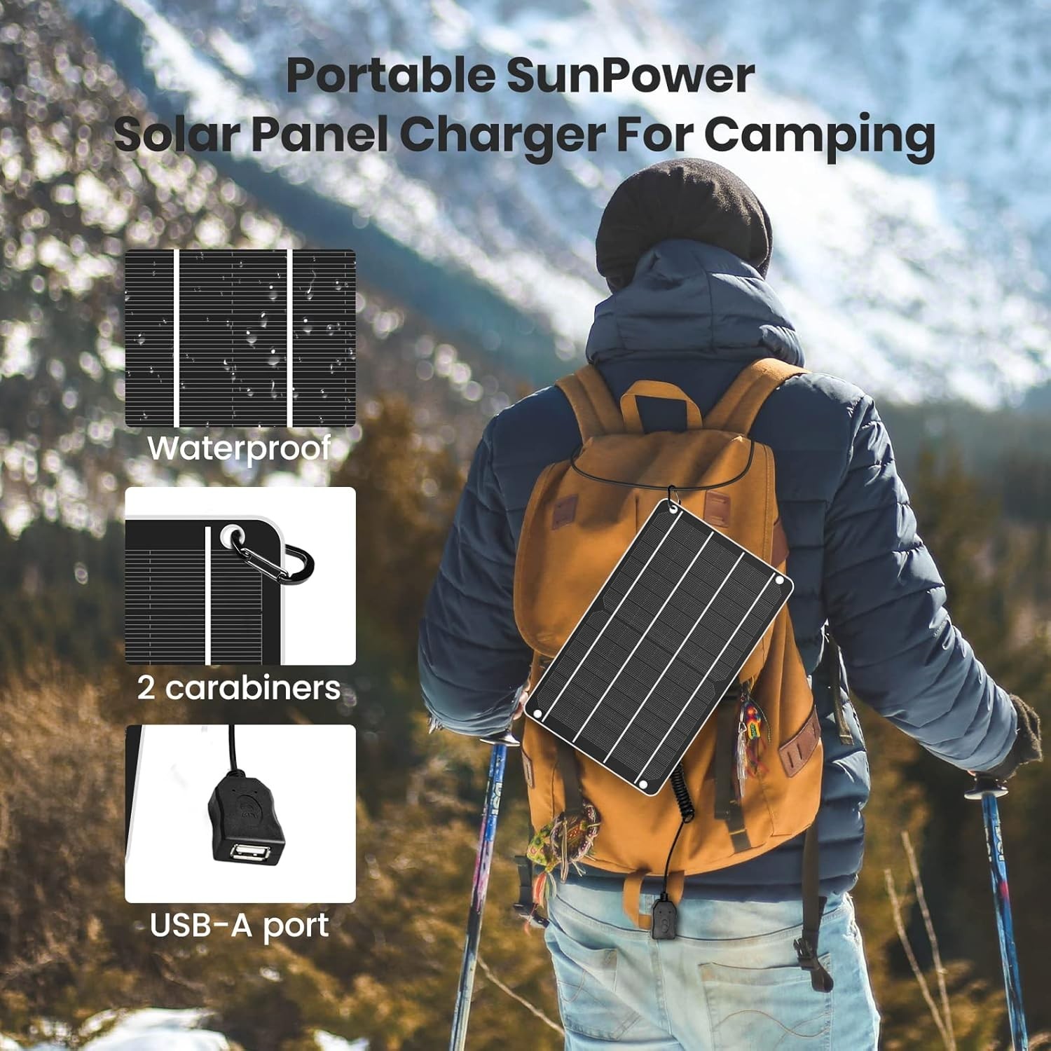 High Efficiency 6W Mini Solar Panel with USB for DIY Projects and Outdoor Use
