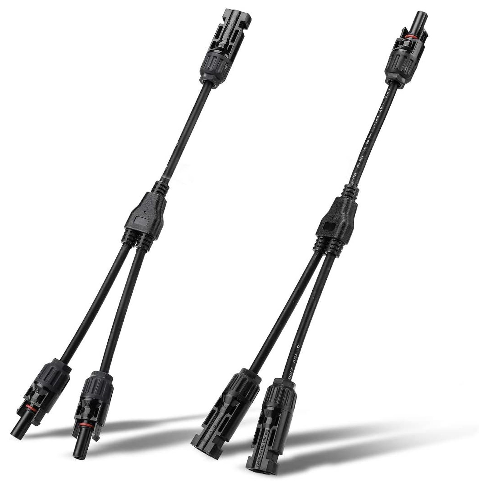 1 Pair Y Branch Cable Connector IP67 4/3/2 to 1 Solar Panel Connector Extension