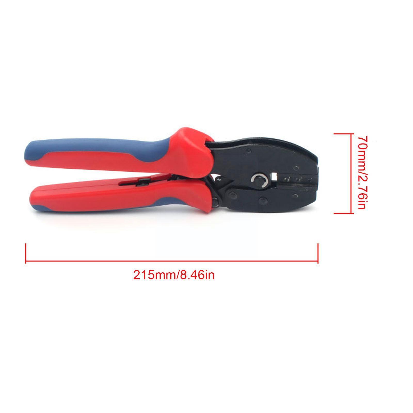 12/24PCS Solar Panel Cable Wire Connectors Crimper PV Crimping Pliers Tool Set