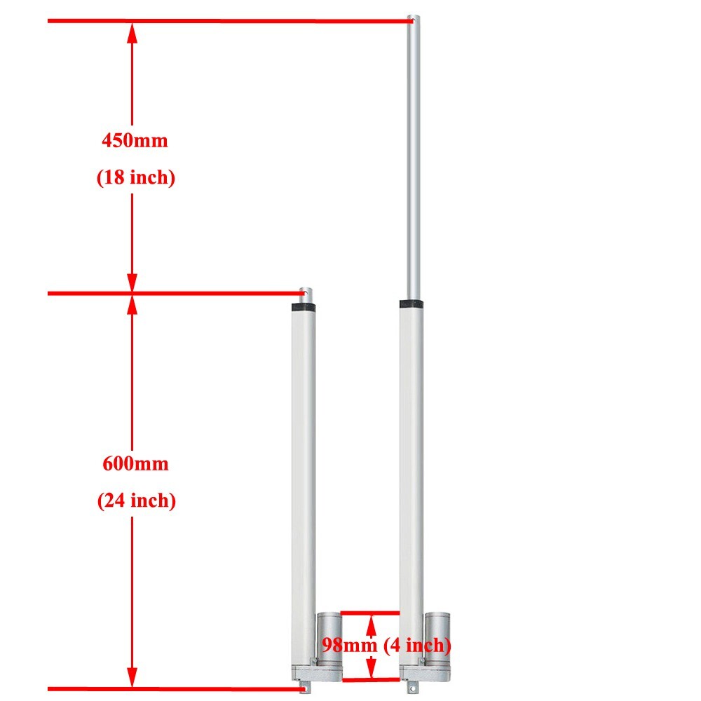 Complete 18″ Linear Actuator Anemometer LCD Single Axis Solar Tracker System SJ