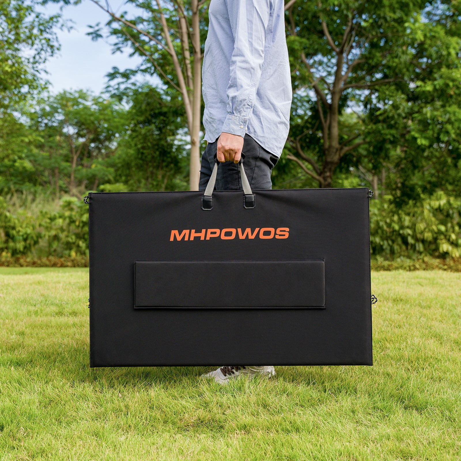 MHPOWOS 110 400 watt Portable Solar Panel for Jackery Bluetti Power Station