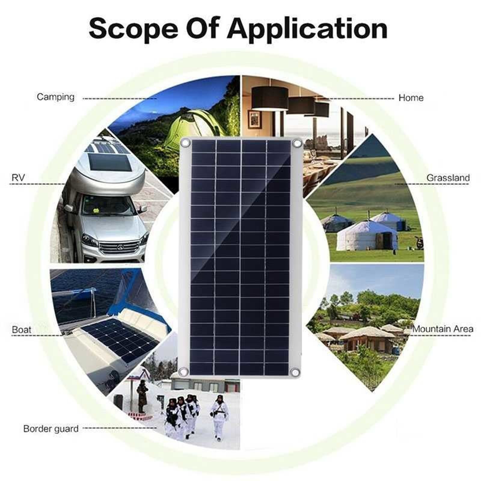 Controller Solar Panel 60A-10A Camping Cell Kit DC12-18V For Motorhome