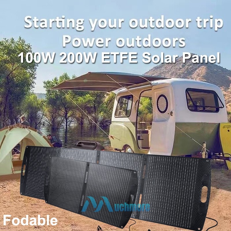 Solar Panel Portable Foldable 100W 200W 400W Off-Grid for RVs Camp Power Station