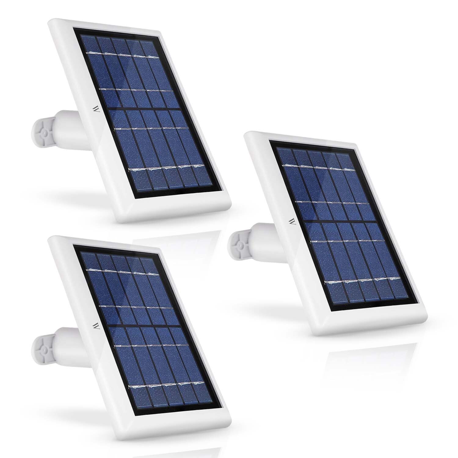 Wasserstein Ring Solar Panel for Spotlight Cam & Stick Up Cam Battery (3 Pack)