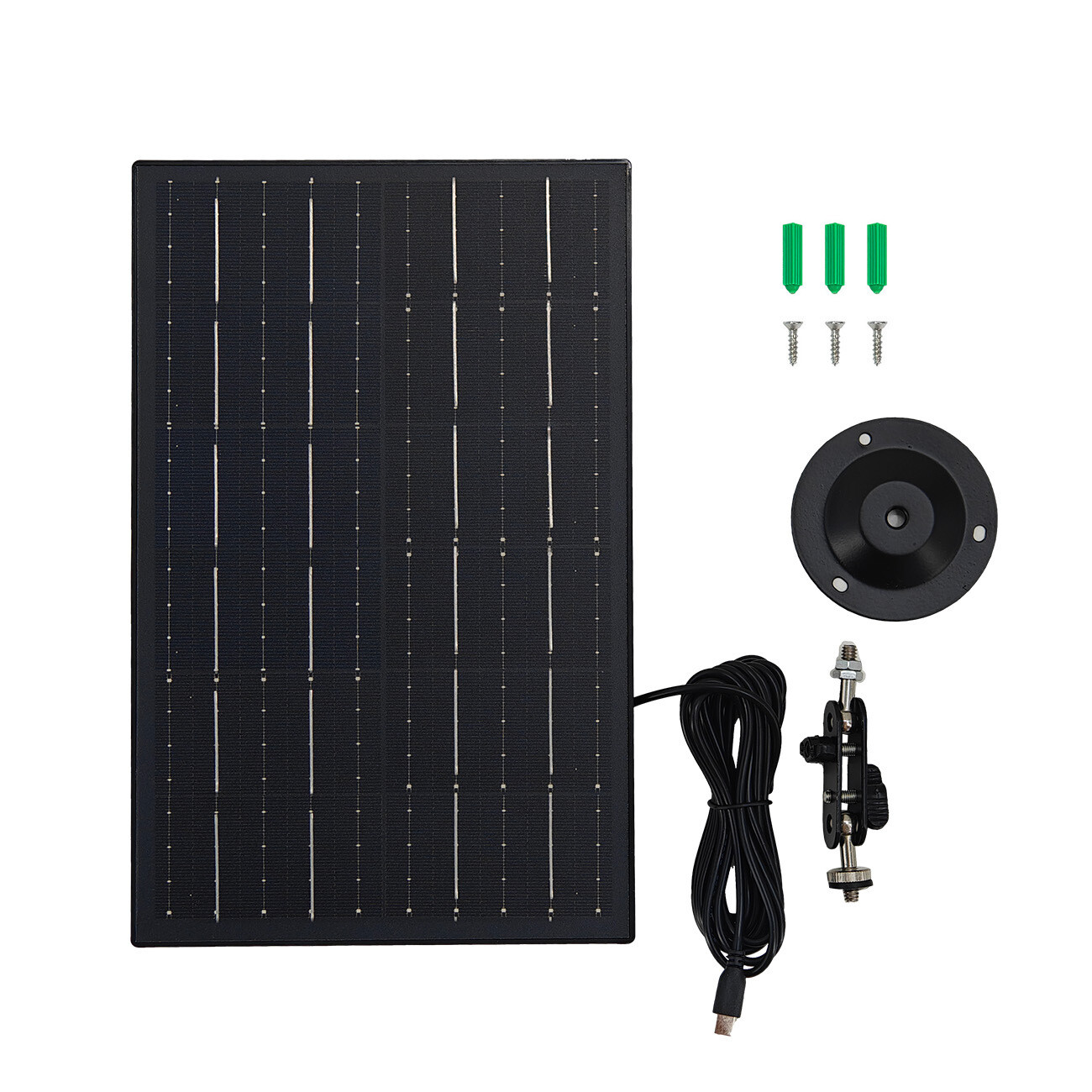 Type-C Port Solar Panel for Security Camera 30W 5V Outdoor Charger for CCTV Cam