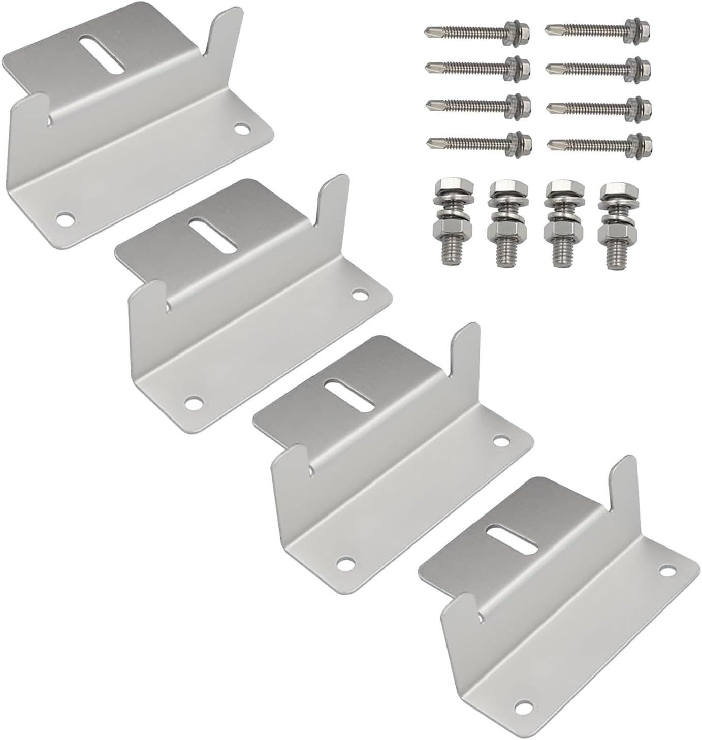 Effortless Solar Panel Mounting – Lightweight Z Brackets Set for RVs & Trailers