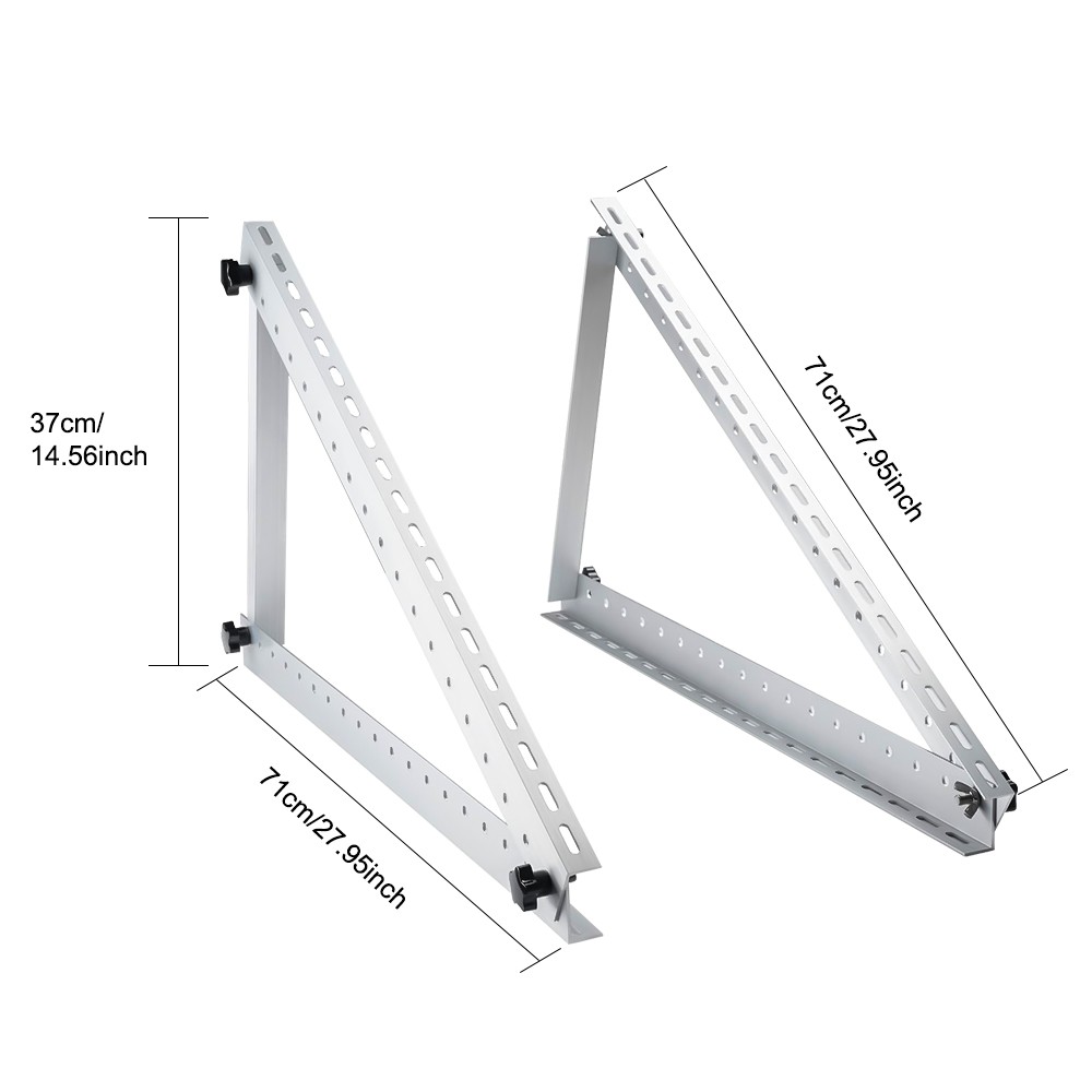 Adjustable Solar Panel Tilt Mounting Rack Brackets RV Roof Boat Off Grid System