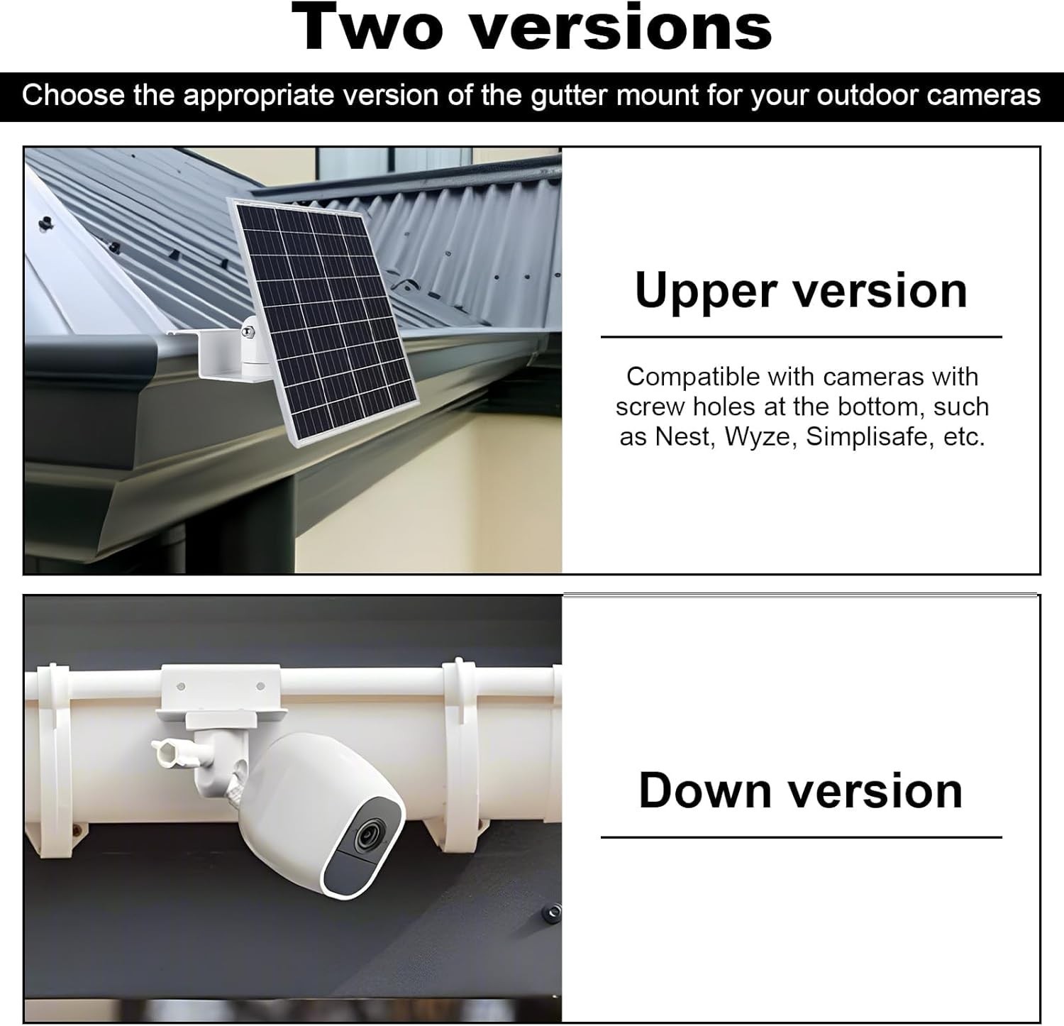 Universal Solar Panel Gutter Mount – 4 PCS