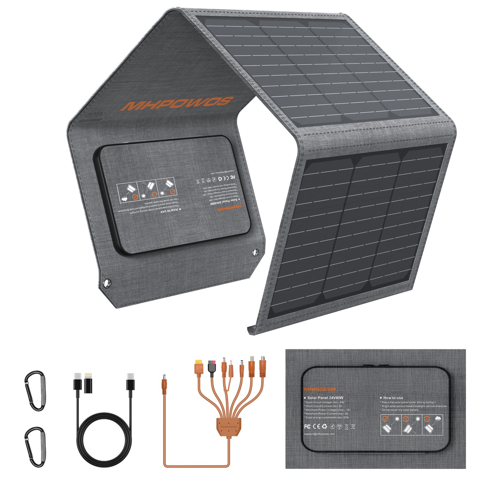 Camping Solar Panel 120W 80W 40W for jackery EXPLORER 240 300 500 SolarGenerator
