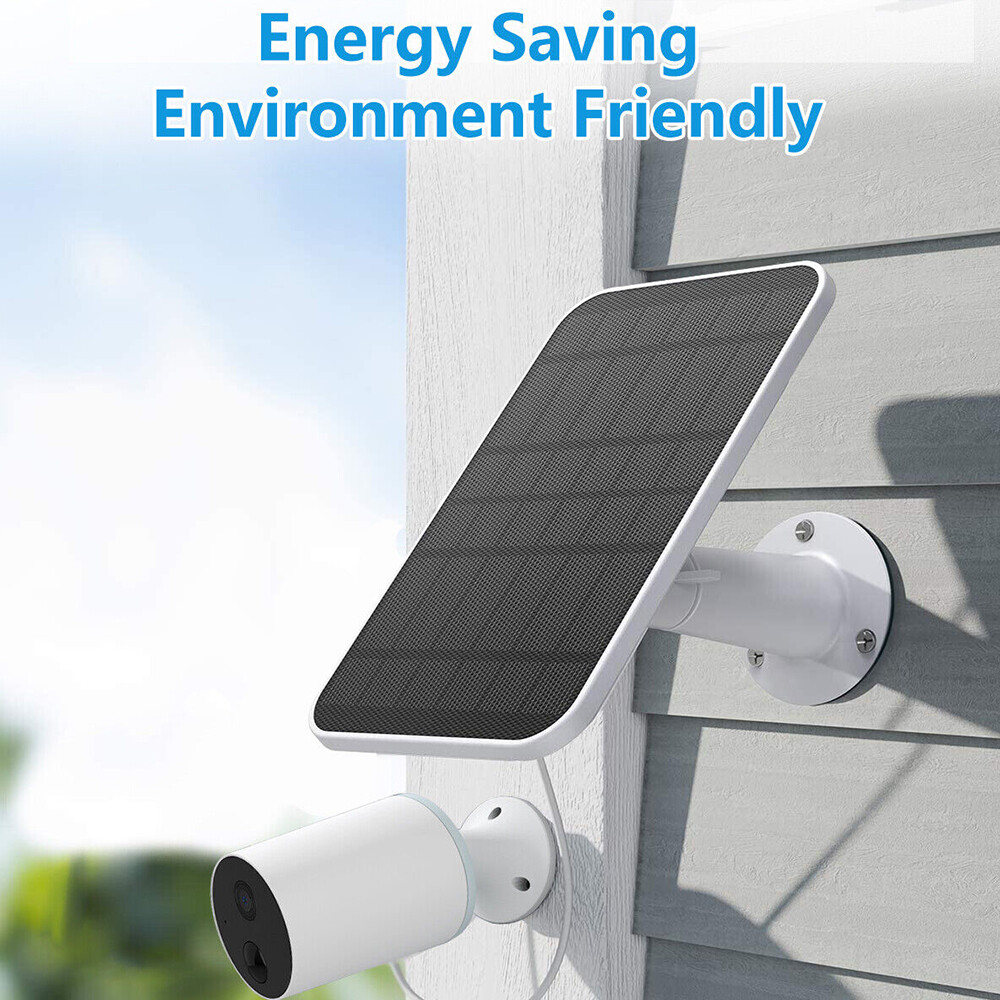 Waterproof Solar Panel Kit for Eufy Eufycam Cam E/2C/E/2 Pro w/9.8ft Power Cable
