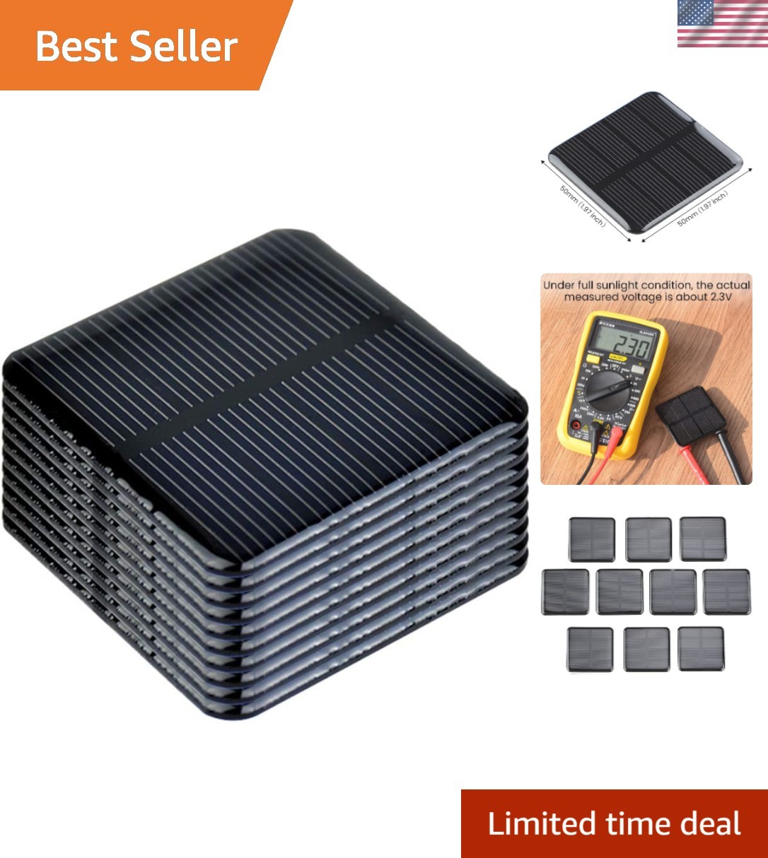 Ultimate 10pcs Solar Cells Set – High Conversion Efficiency for Solar DIY Builds