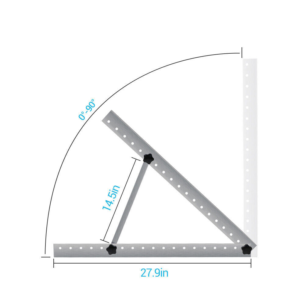 4x Solar Panel Stand Tilt Mount Brackets- Adjustable Angle for RV Roof Boat Roof