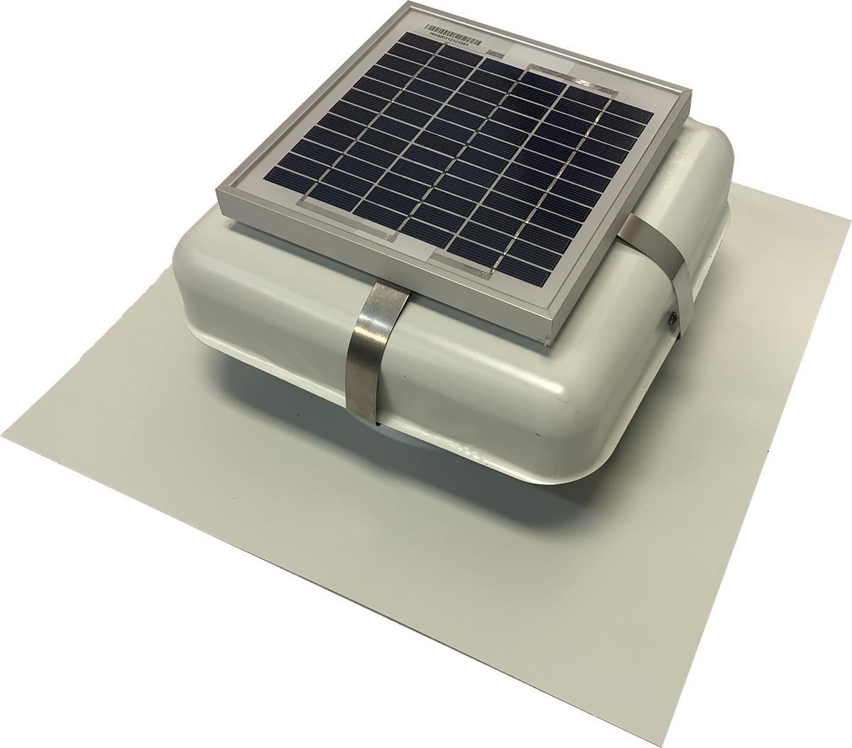 Solar Roof Vent – Solar Attic Fan – Solar RVOblaster with “White” Vent