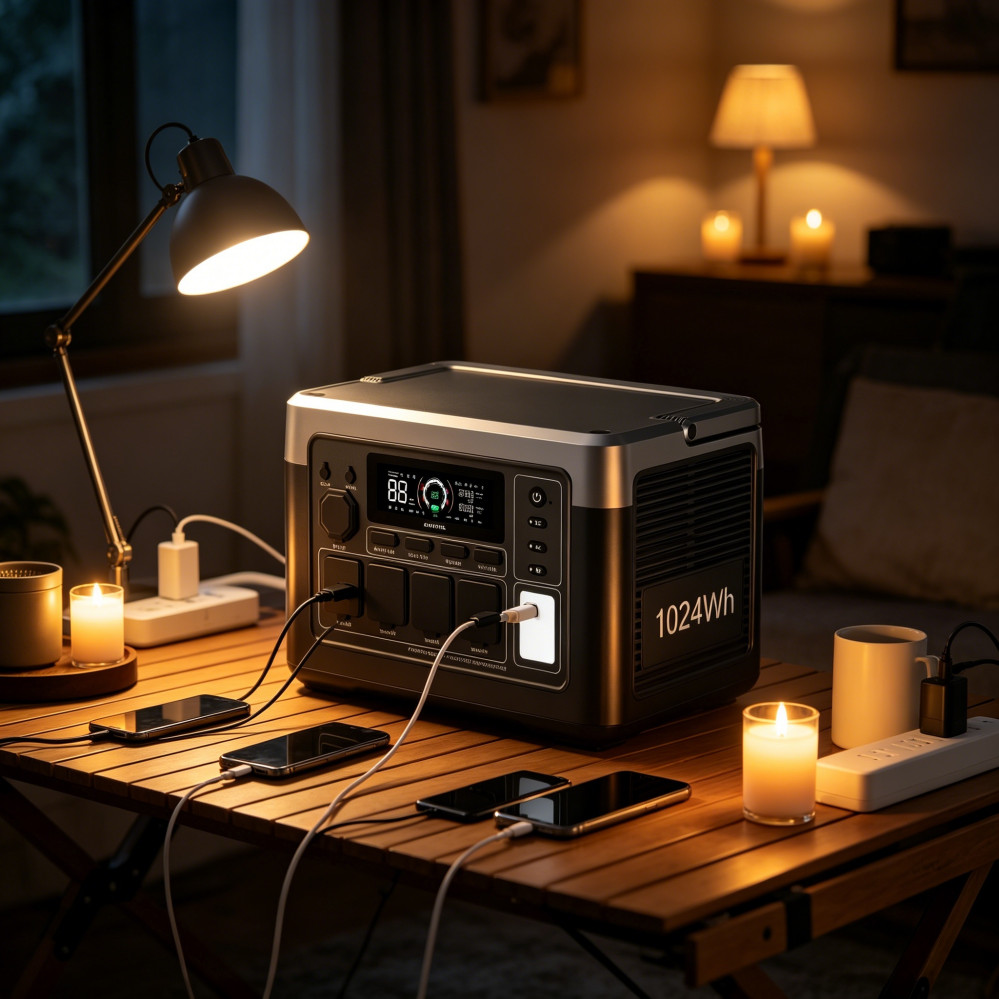 1800W 1024Wh Home New Emergency Backup OUKITEL P1000E PLUS Power Station Camp RV