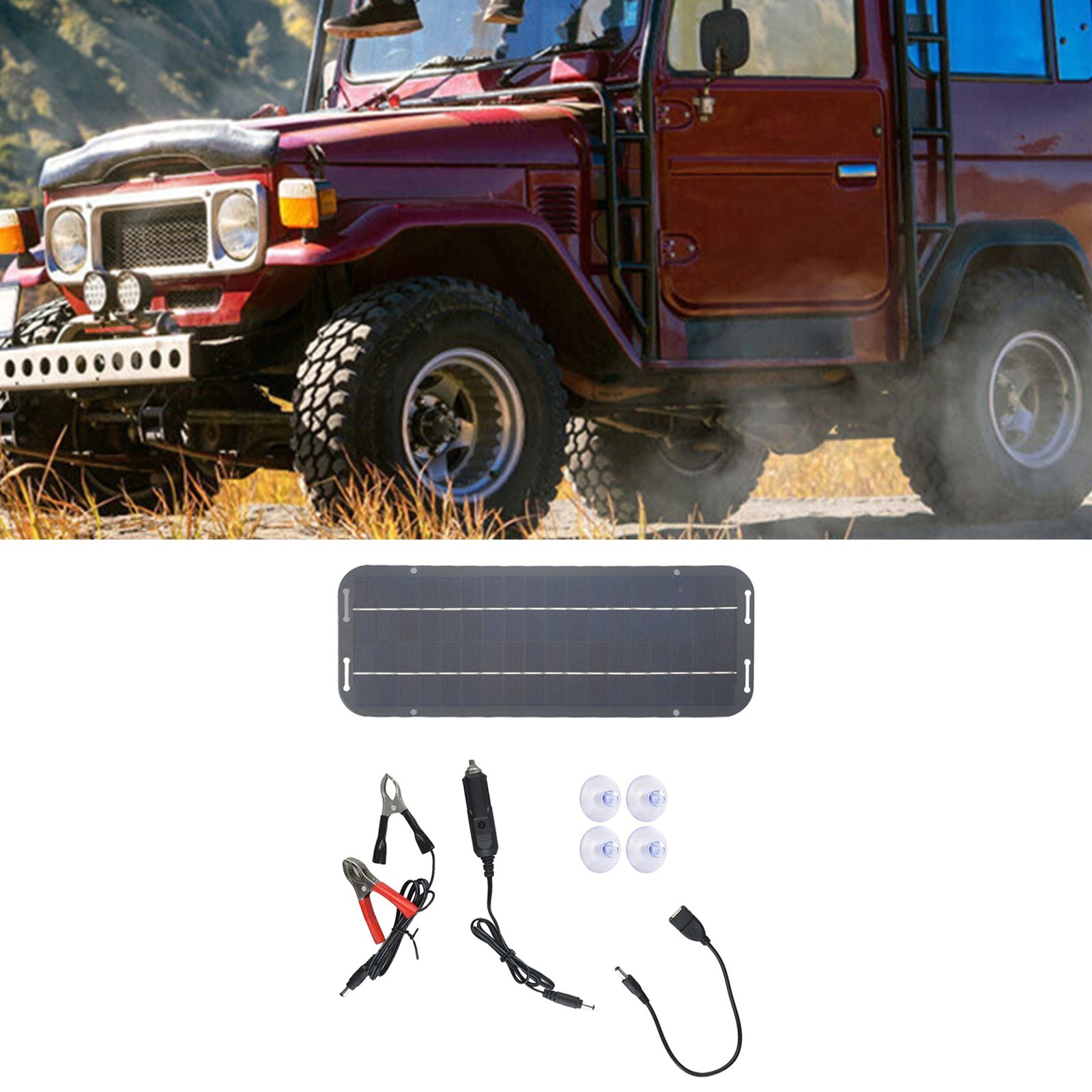 Long Lasting Performance Solar Panel Kit for Car RV 12V Water Resistant Charger
