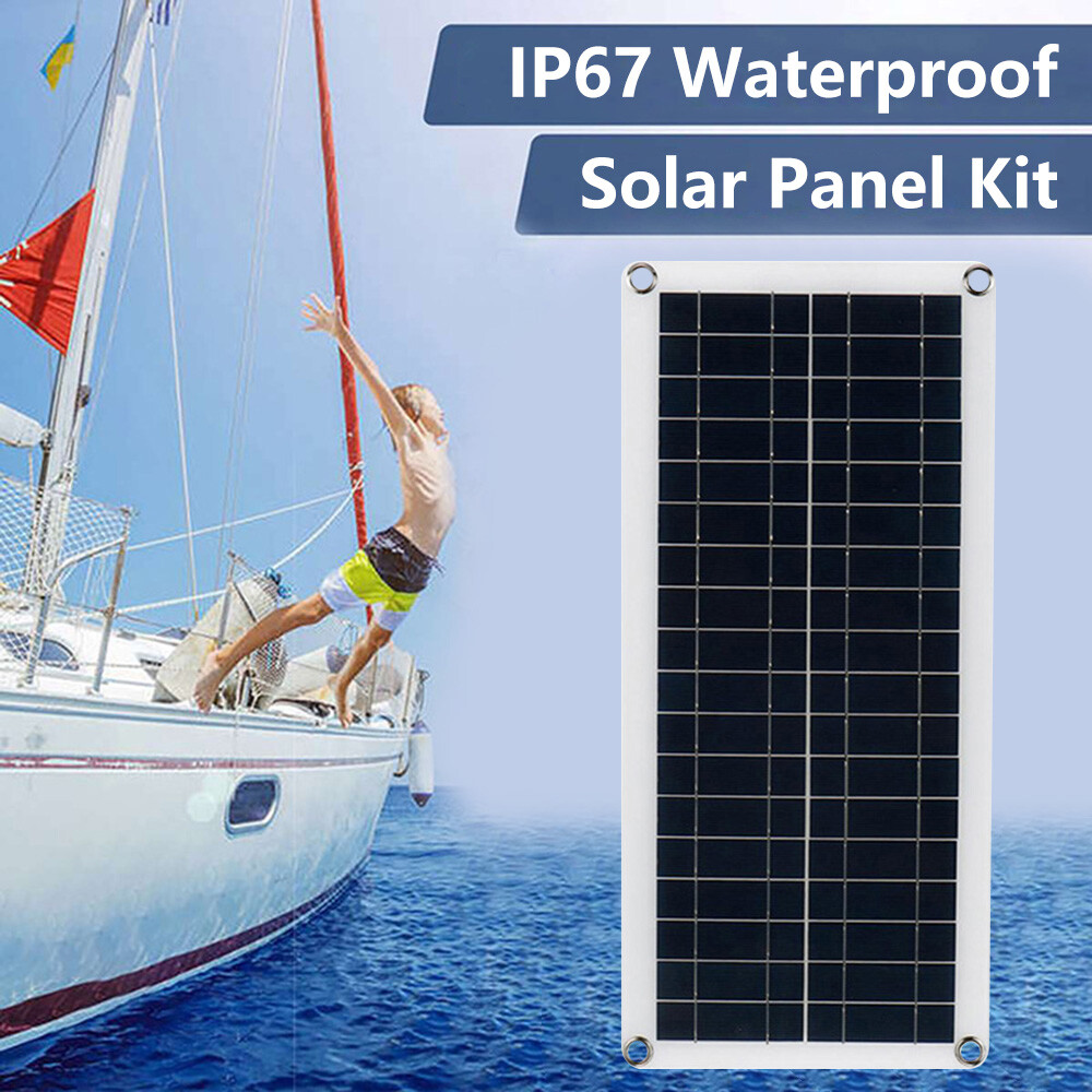 1000W Solar Panel Kit 100A Controller 12V Battery Charger Dual USB Caravan Boat