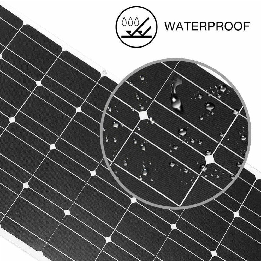 100W 16V Solar Panel High-Efficiency Photovoltaic Module for RV Camping Off-Grid