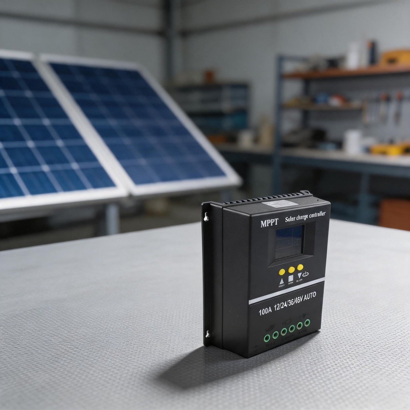 100A Rated Auto Solar Charge Controller 12V 24V 36V 48V with USB and LED Screen