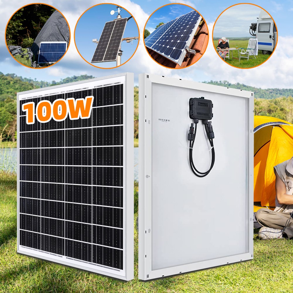 400W 200W 100W Watt Mono Solar Panel 12V Battery Charger Home Boat RV Off Grid