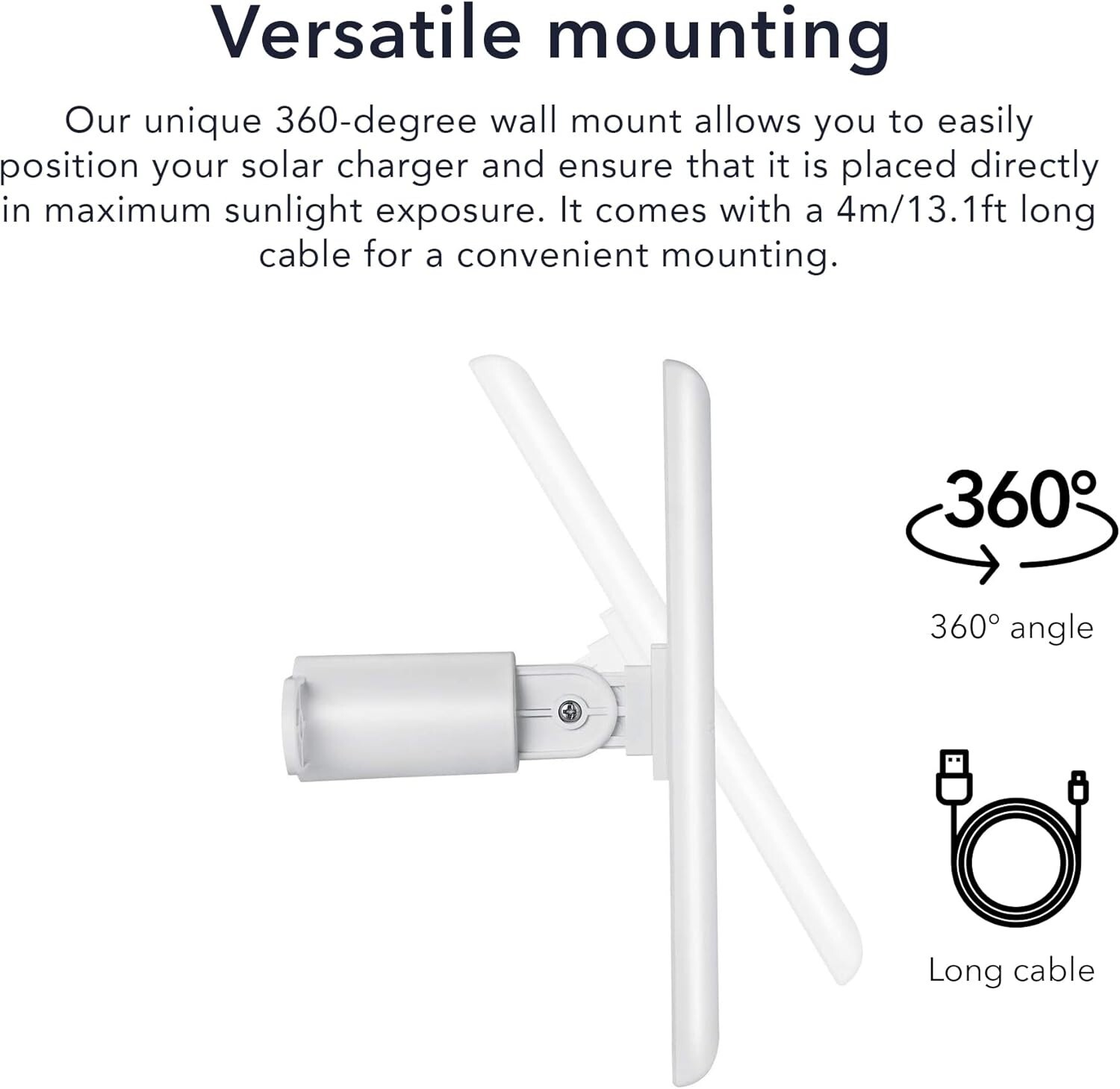 Versatile 2W Solar Panel Set for Ring Spotlight/Stick Up Cam – Weather-Resistant