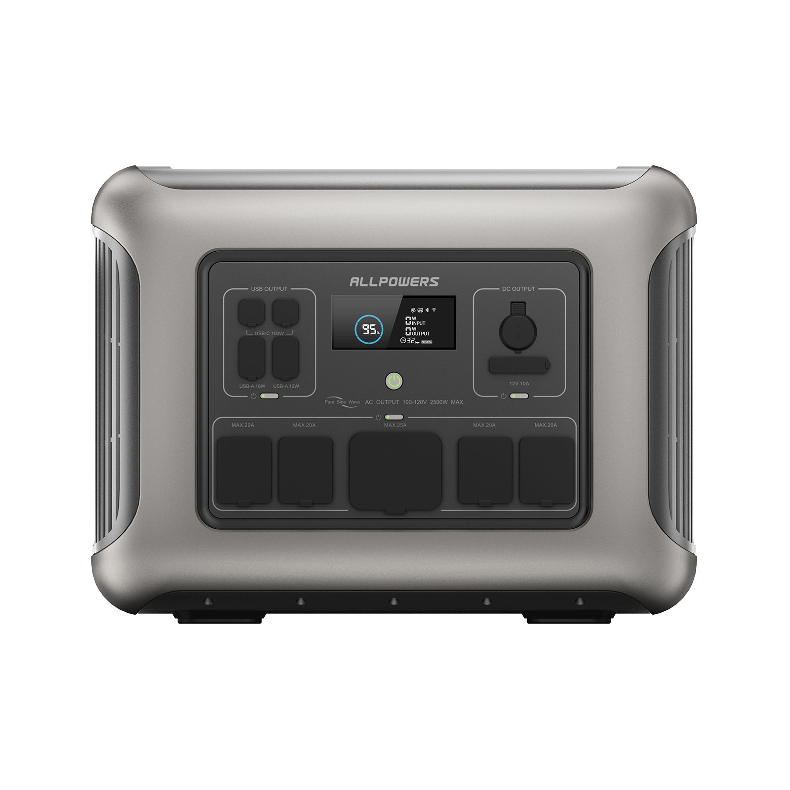 ALLPOWERS R2500 V2 1920Wh Portable Power Station LFP Solar Generator Home Backup