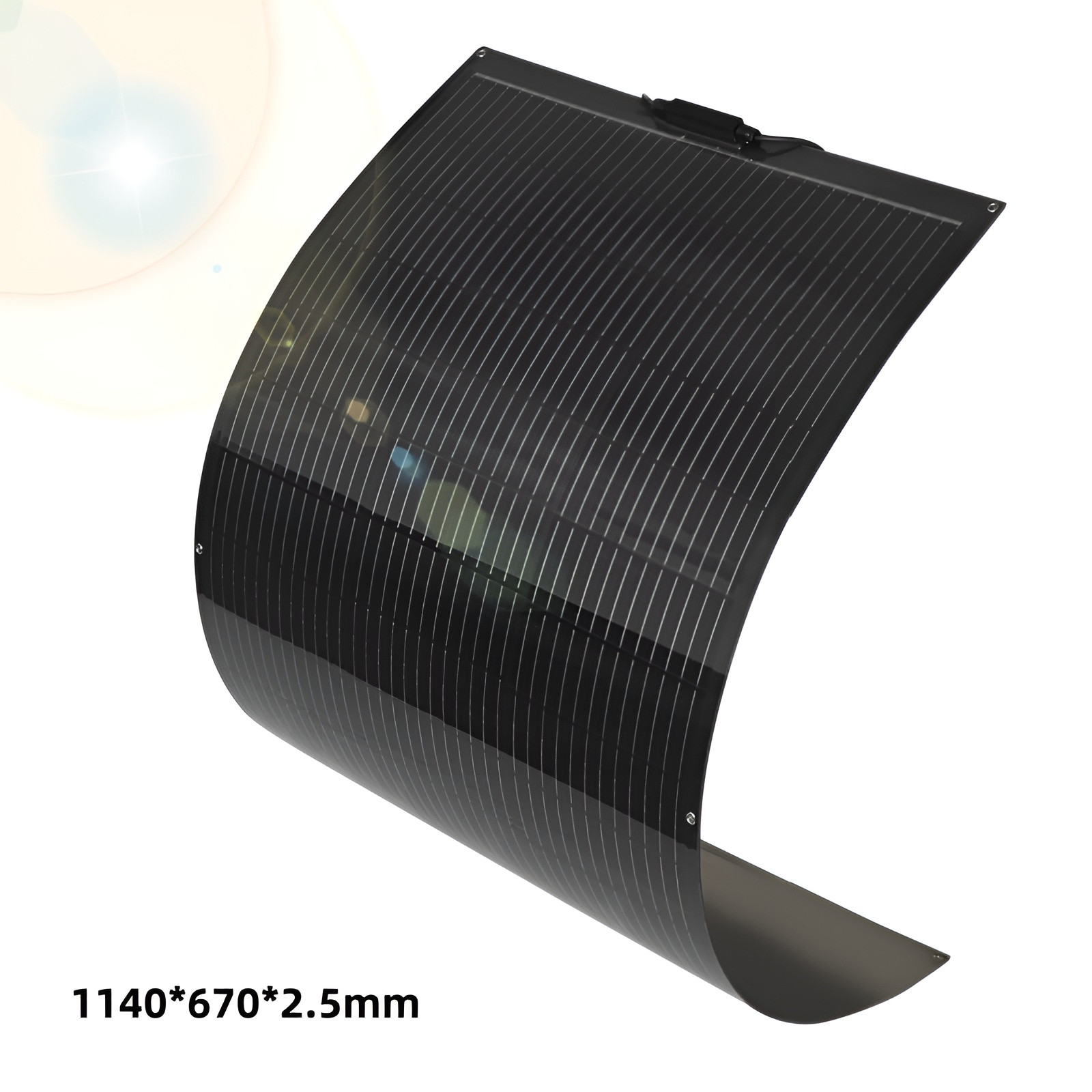 150W Flexible Mono Solar Panel Bendable Off-Grid RV/Camper/Boat/Balcony Van IP68