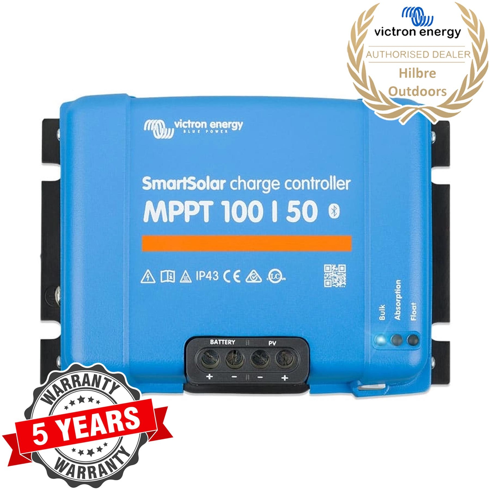 VICTRON SMARTSOLAR MPPT BATTERY CHARGE CONTROLLER 100V 50A BLUETOOTH SOLAR PANEL