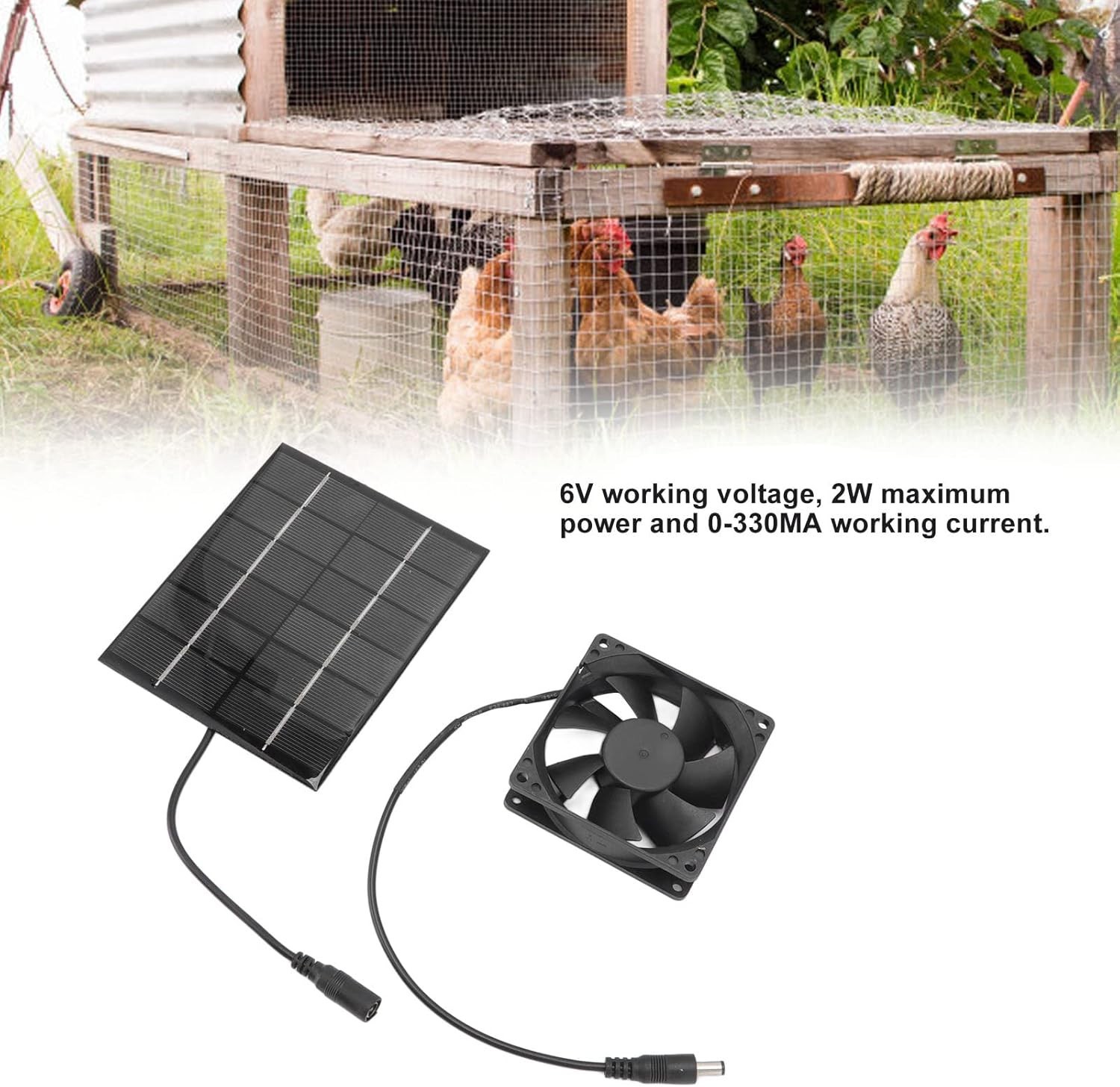 High Efficiency Solar Panel Fan Kit – Compact Exhaust System for Sheds & Windows