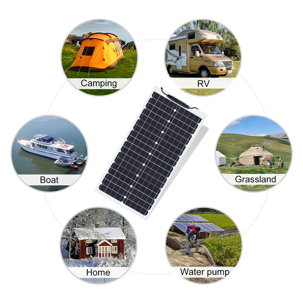 600W Flexible Solar Panel Mono 18V Portable Power Camping Home RV Battery Charge