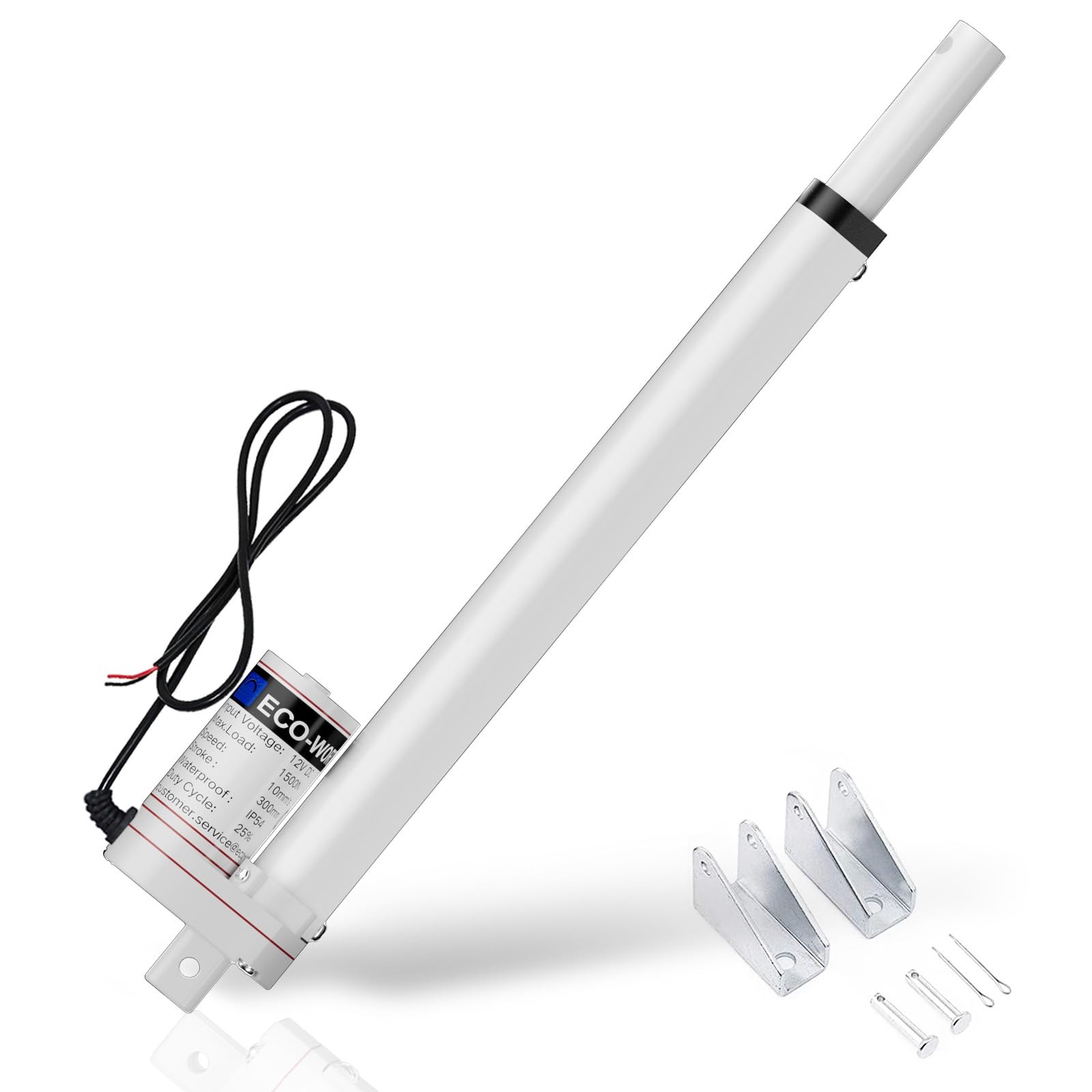 ECOWORTHY 330lb 12V Linear Actuator IP54 Waterproof Solar Tracker 18 Inch Stroke
