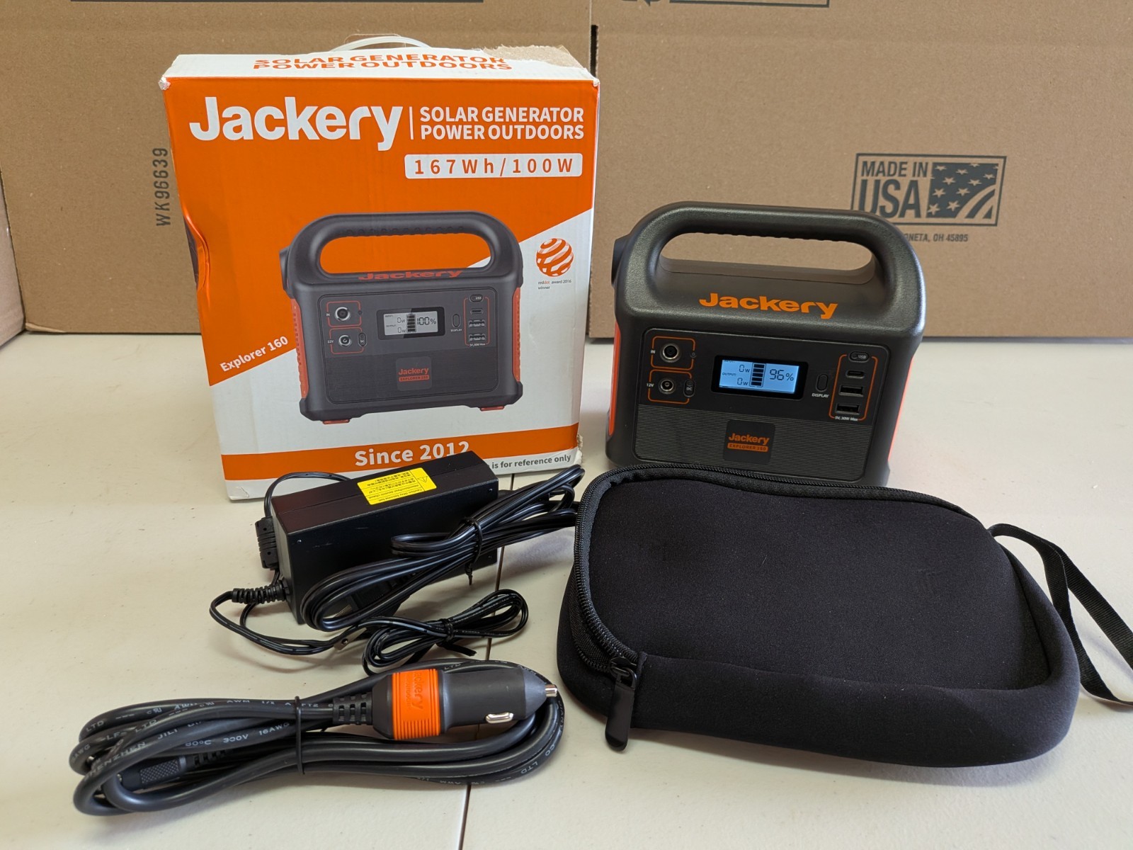 Jackery Explorer 160 167Wh 100W Portable Power Station AC DC USB Generator Parts