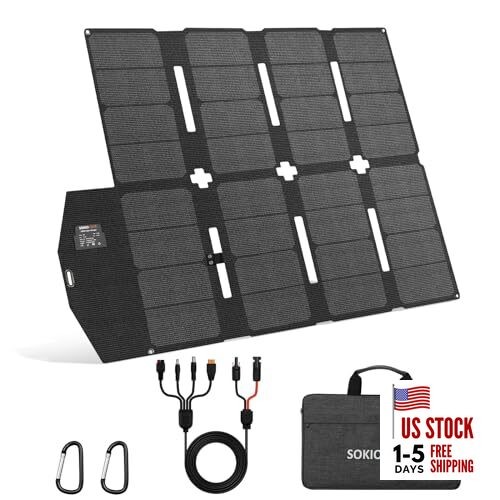 100W Portable Solar Panel for EF/Jackery/Bluetti/Anker Power Station 100W Pro