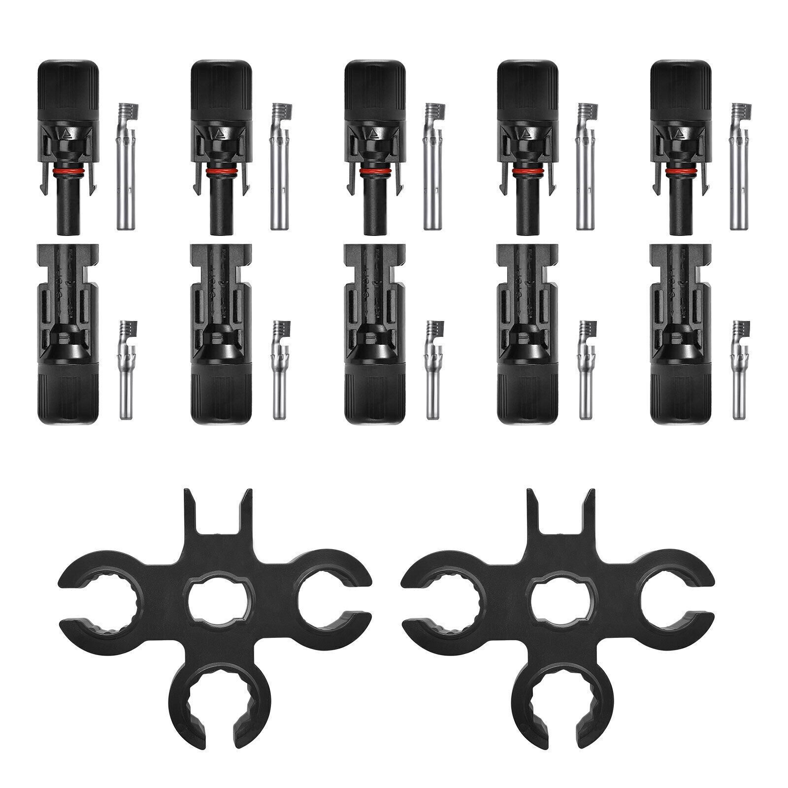 5 Pairs NEW Male Female M/F Wire Cable Connector Set Solar Panel 30A Waterproof