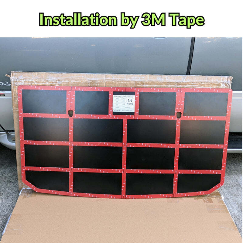 For Toyota FJ Cruiser 105W 12V Lensun Hood Solar Panel ETFE Anti Glare Offroad
