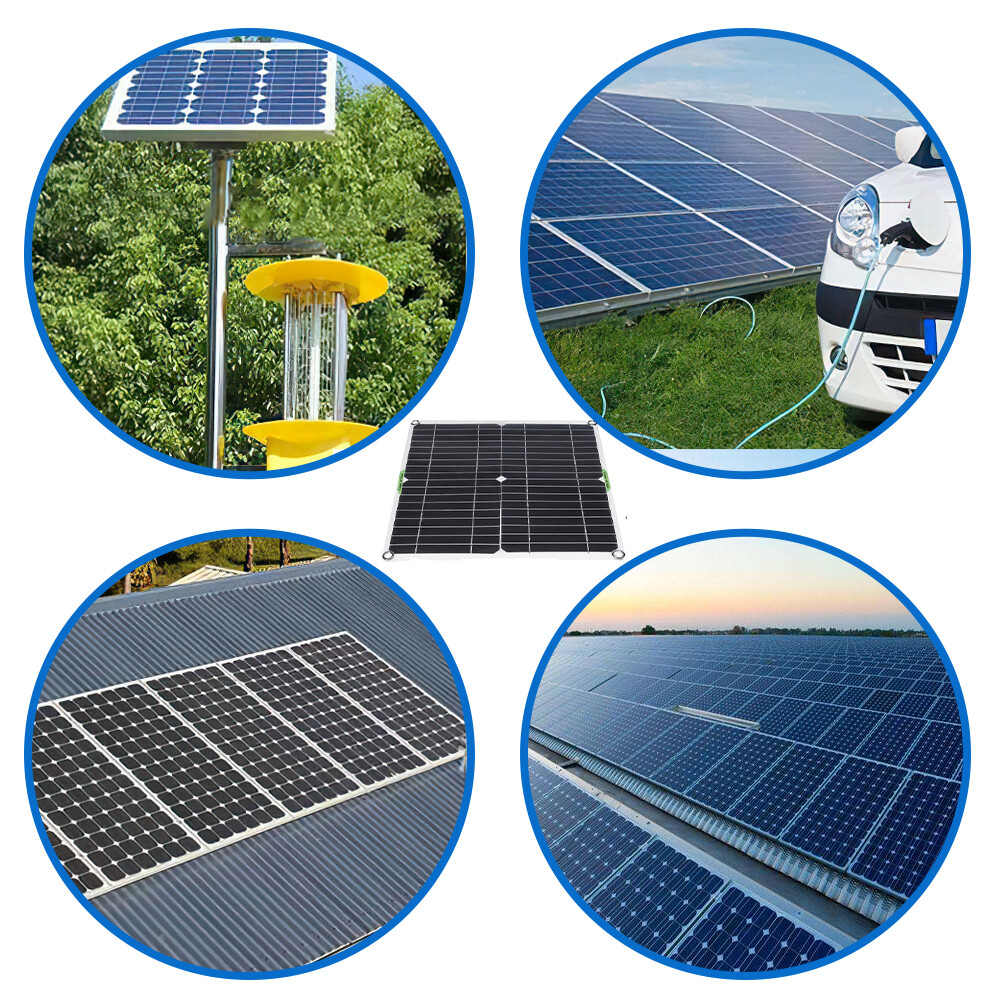 400W Controller Solar Panel Kit 100A 5V Portable Outdoor Home Battery Charger