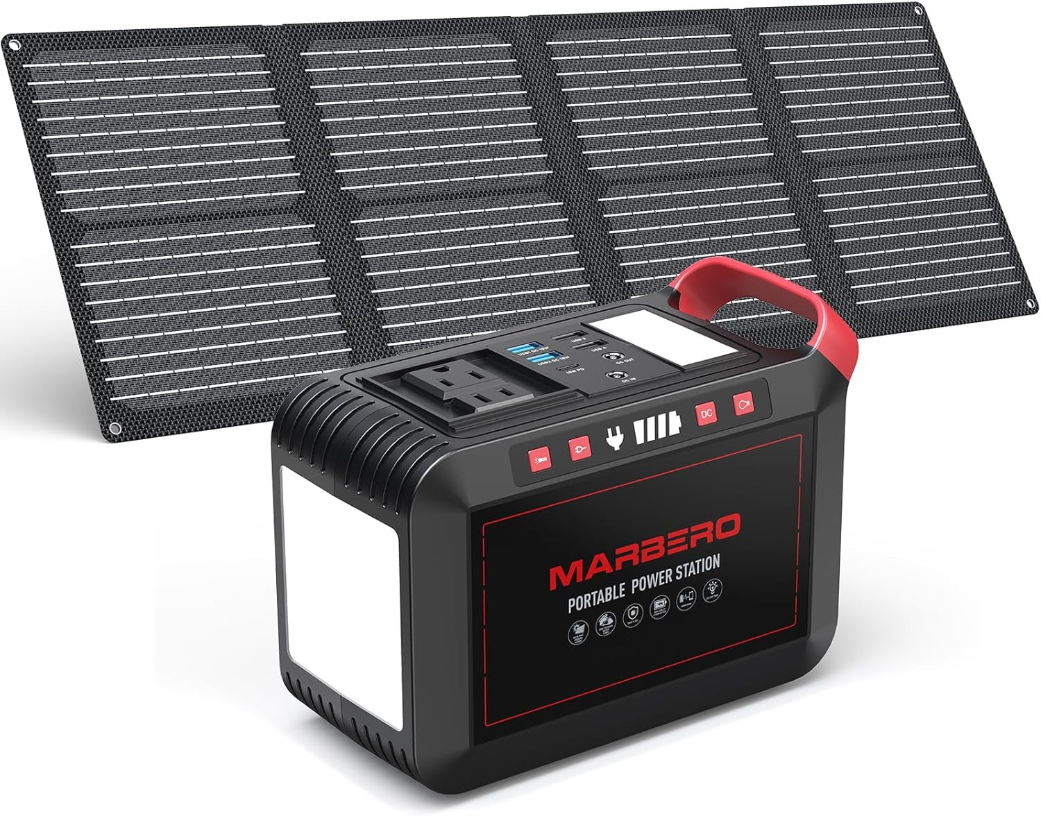 237Wh Solar Generator with Solar Panel Included Portable Power Station 300W Pure